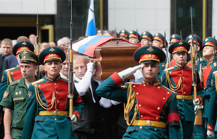 Прощание с Геннадием Селезневым в Москве