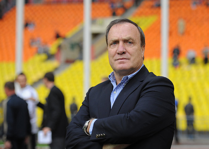 Голландец Дик Адвокат сменил своего соотечественника Гуса Хиддинка на посту главного тренера сборной России летом 2010 года. Вывел команду на чемпионат Европы-2012 с первого места в отборочной группе. На Евро-2012 россияне не смогли выйти в плей-офф. Адвокат покинул сборную ради голландского ПСВ.