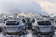 В результате взрыва были повреждены более тысячи автомобилей