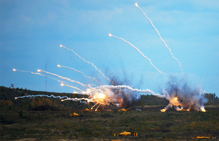 Бомбоштурмовой удар истребителя Су-24М