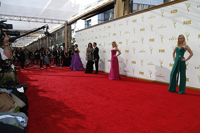 На красной дорожке перед началом церемонии