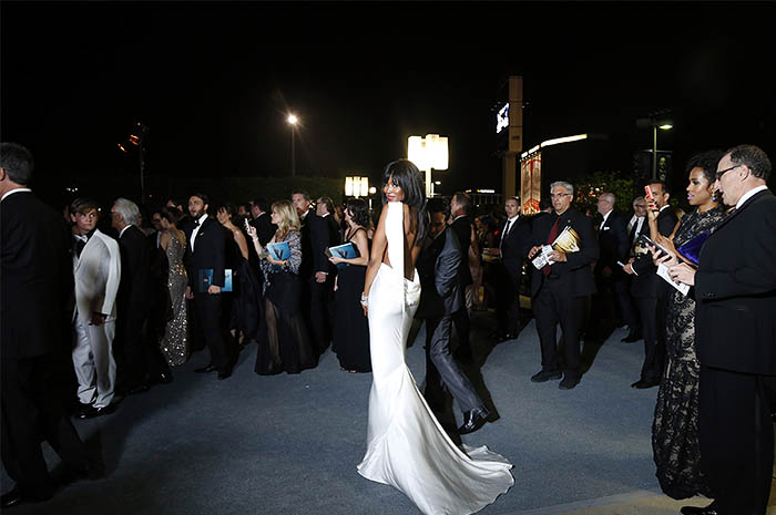 Наоми Кэмпбелл по дороге на бал после церемонии вручения премии