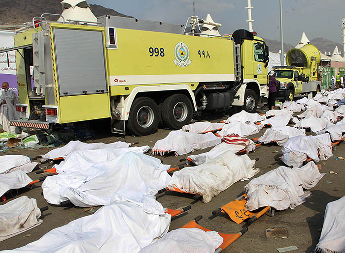 Погибшие и пострадавшие - участники хаджа, находившиеся примерно в 15 километрах от Мекки