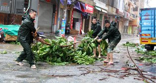 Последствия тайфуна "Мучжигэ" в Китае
