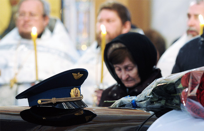 Во время отпевания в Христорождественском кафедральном соборе Липецка