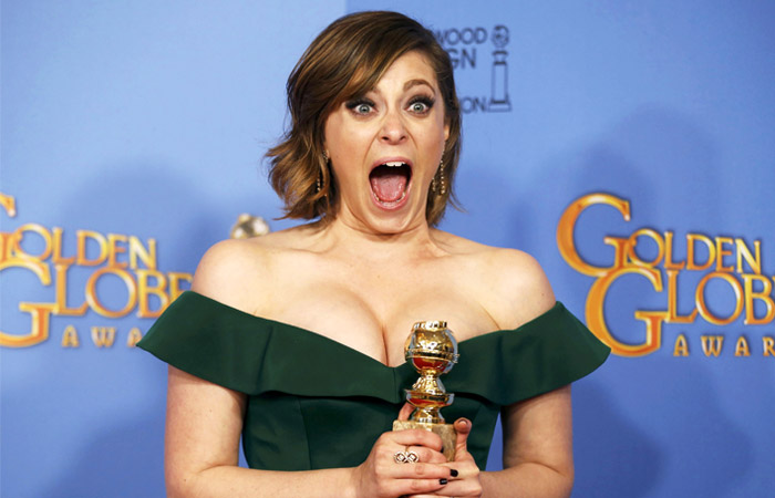 Обладательница премии "Золотой глобус" Рейчел Блум