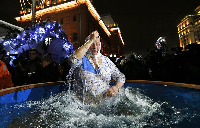 Празднование Крещения Господня в Москве