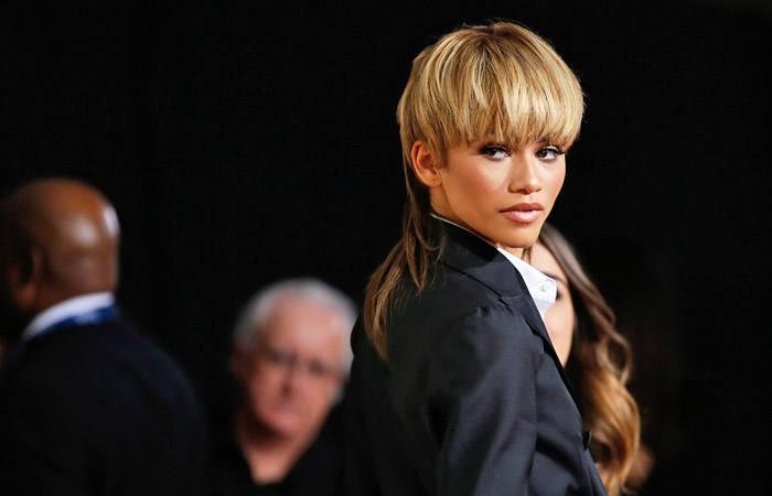 Американская актриса и певица Зендая на красной дорожке "Грэмми"