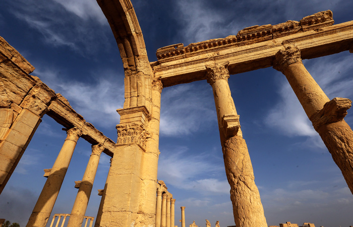Часть Великой колоннады в Пальмире