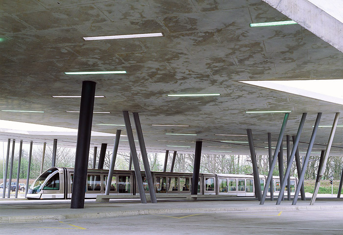 Северный терминал железнодорожного вокзала Страсбурга во Франции