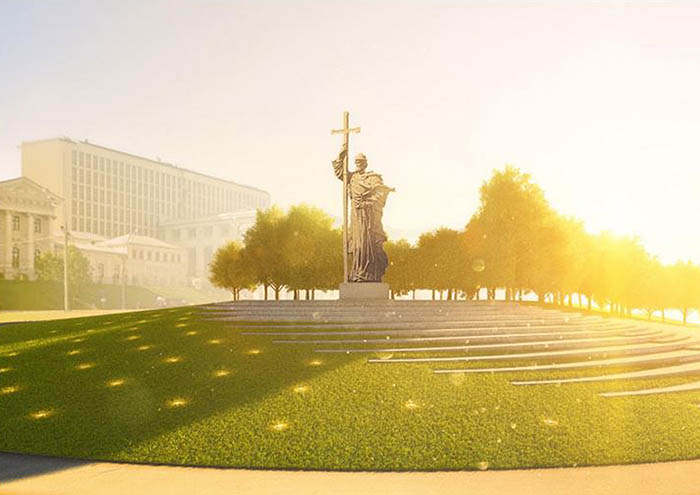 Высота памятника будет уменьшена в соответствии с рекомендациями ЮНЕСКО и составит 16 метров без учета пьедестала (1,5-2 метра)