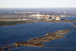 Вид с воздуха на районы вблизи Чернобыльской АЭС