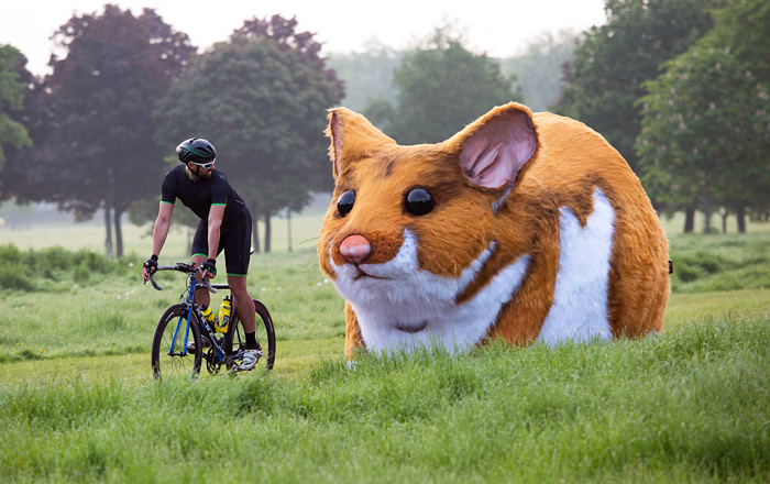 По улицам Лондона гуляет огромный механический хомяк