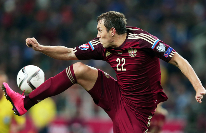 Нападающий Артем Дзюба ("Зенит")