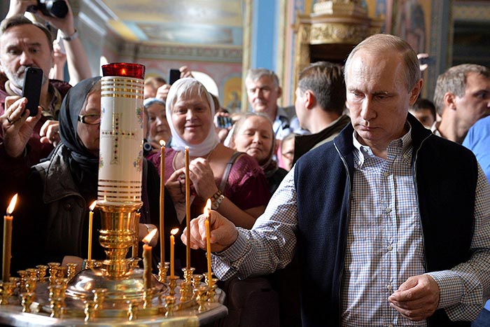 Владимир Путин посетил Валаамский монастырь