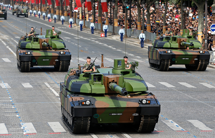 Военный парад на Елисейских полях