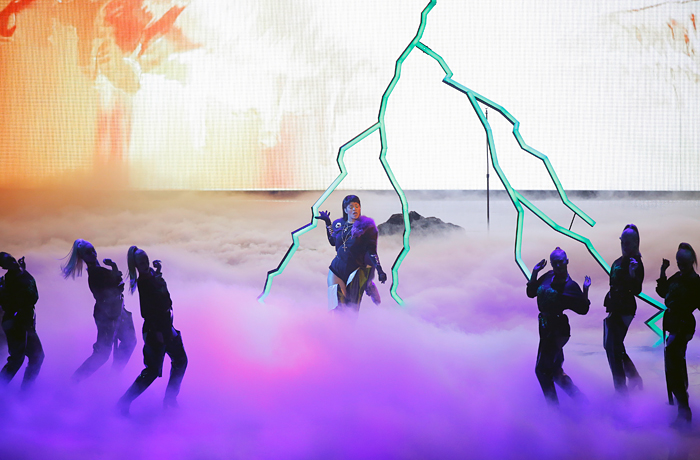 Выступление певицы Рианны