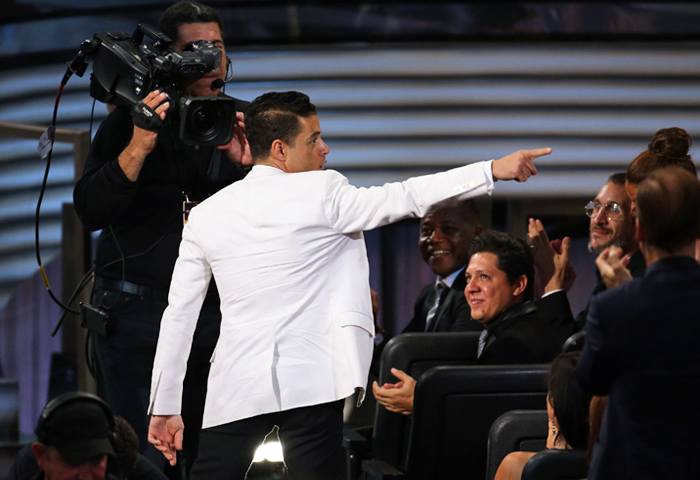 Обладатель премии "Эмми" в номинации "лучший актер в драматическом сериале" Рами Малек  ("Мистер Робот")