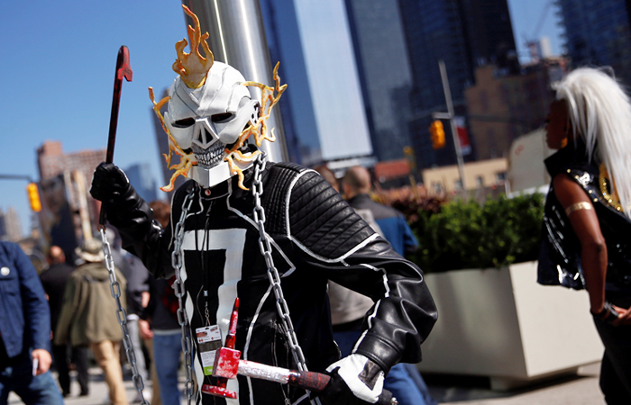В Нью-Йорке проходит традиционный Comic Con - ежегодный съезд любителей комиксов, фильмов, видеоигр, аниме и мира фэнтези