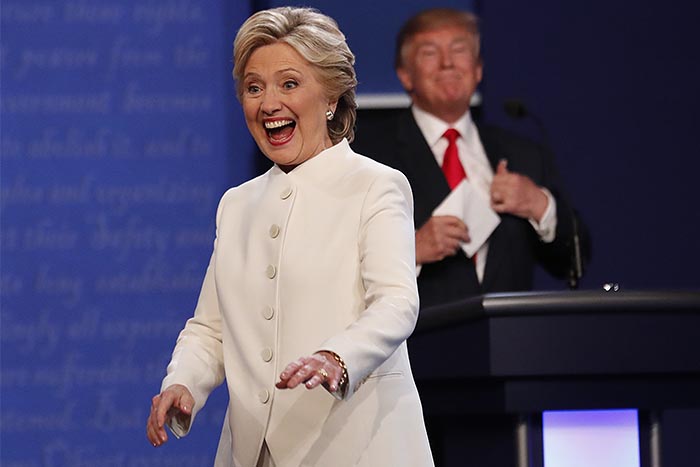 В США прошли одни из самых жестких дебатов кандидатов в президенты. Раненых нет.