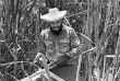 Первый секретарь ЦК Компартии Кубы Фидель Кастро на уборке сахарного тростника в провинции Орьенте. Куба, 1969 год