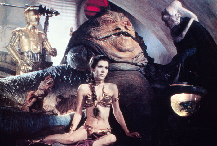 В фильме "Звёздные войны. Эпизод VI: Возвращение джедая". 1983 год.