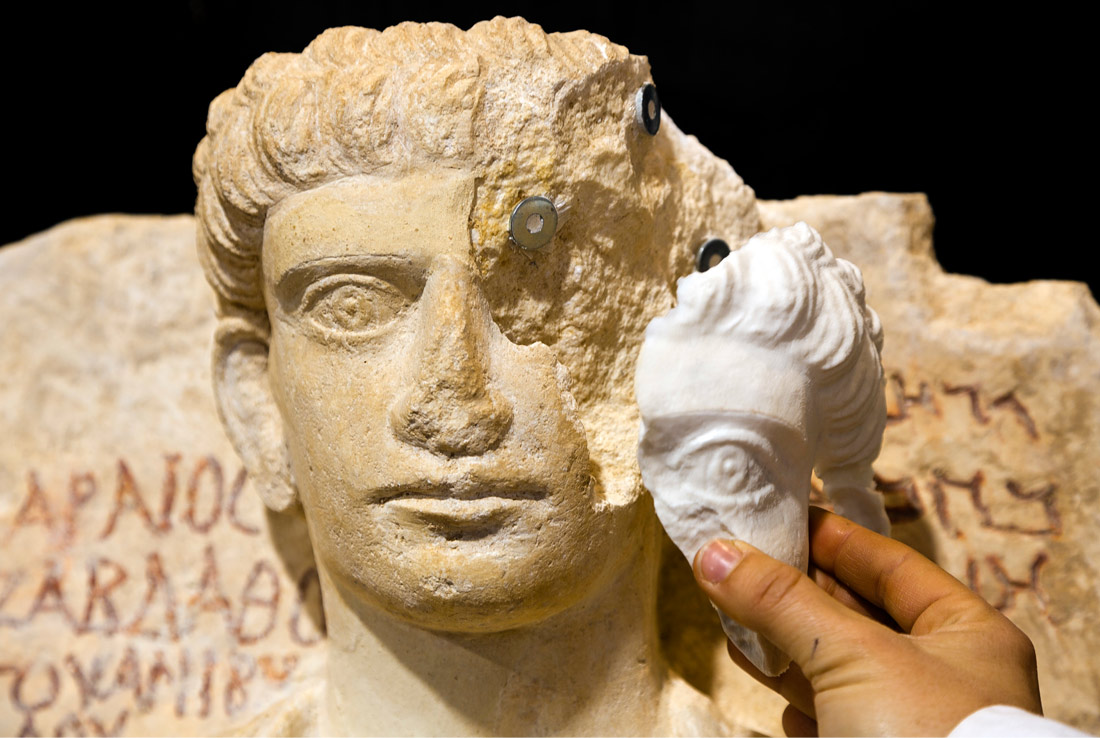 В Риме при помощи 3D-технологий воссоздают скульптуры из сирийской Пальмиры, разрушенные в ходе боевых действий