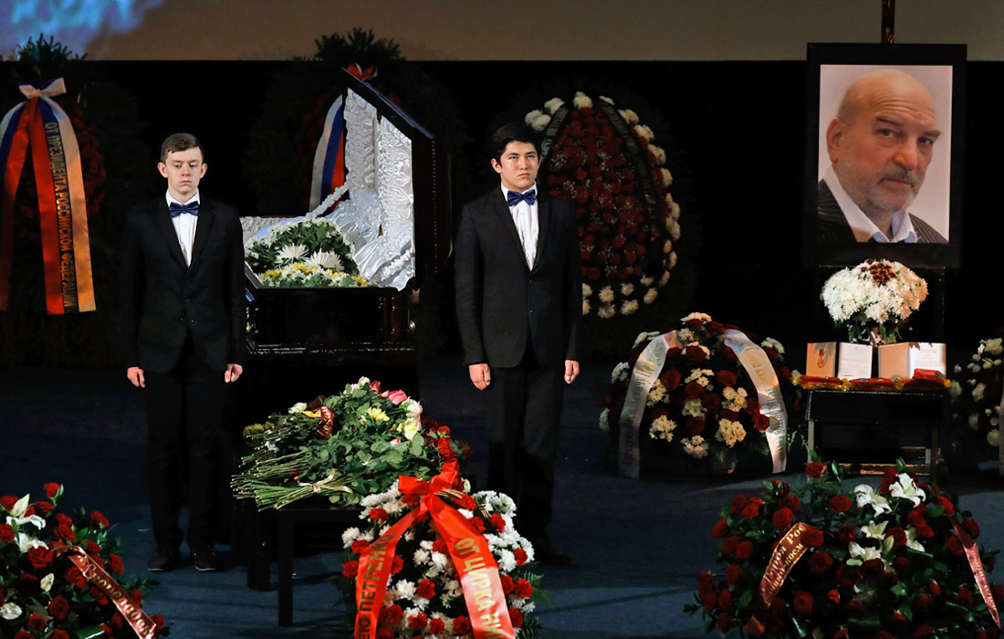 Прощание с актером Алексеем Петренко в Москве