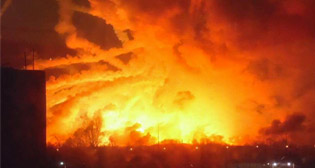 Взрыв боеприпасов в Харьковской области