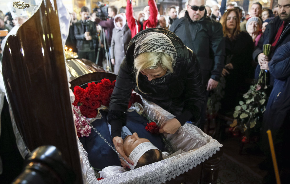 Прощание с Денисом Вороненковым в Киеве