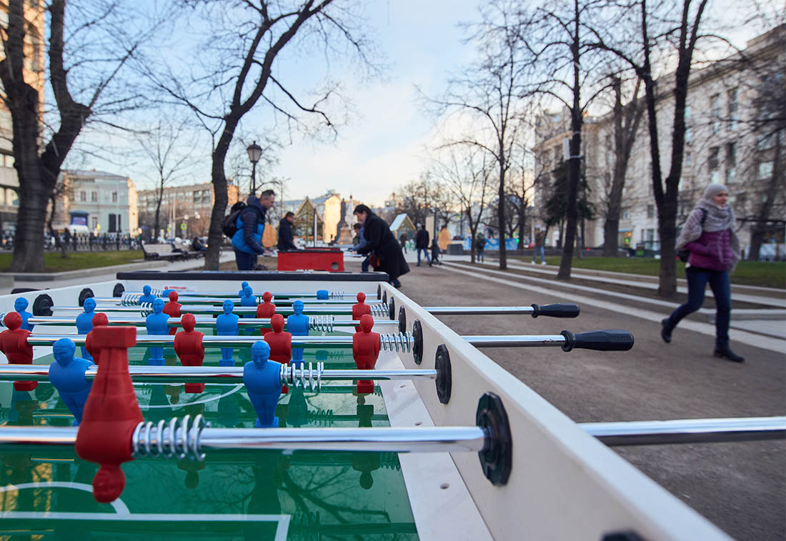 Масса развлечений для любителей игр на свежем воздухе...