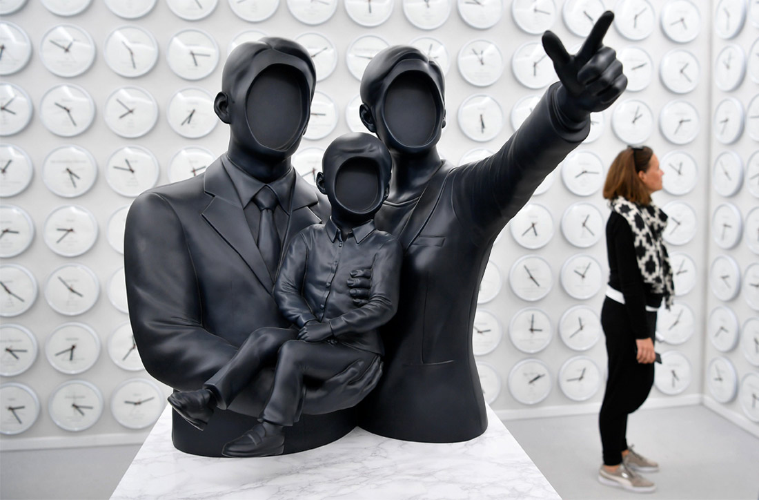 Скульптура в павильоне Южной Кореи