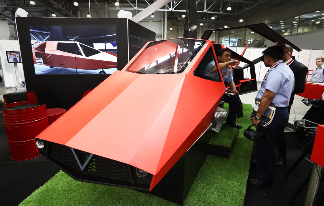 Гибрид автомобиля и вертолета Ventocopter R1