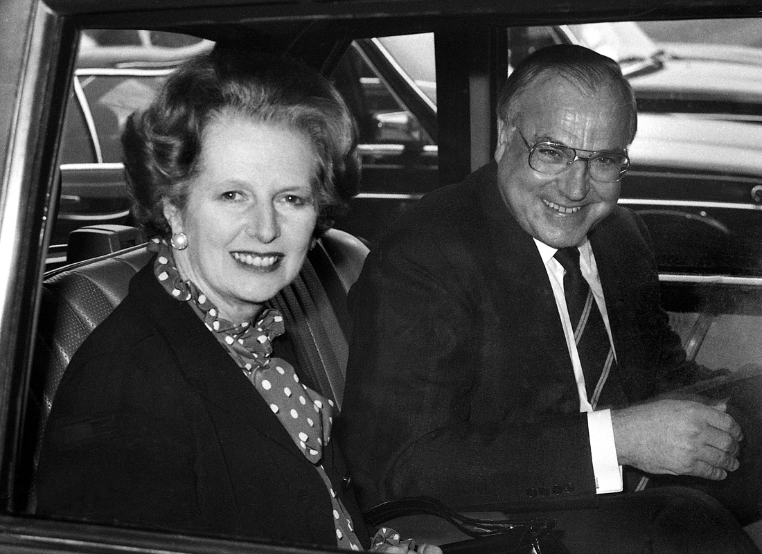 Гельмут Коль и Маргарет Тэтчер. Октябрь 1982 год.