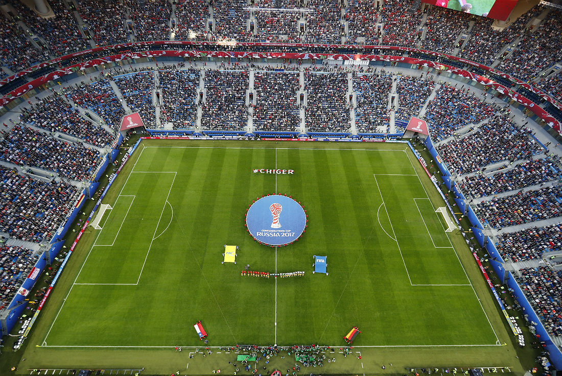 Финальный матч Кубка конфедераций прошел в Санкт-Петербурге