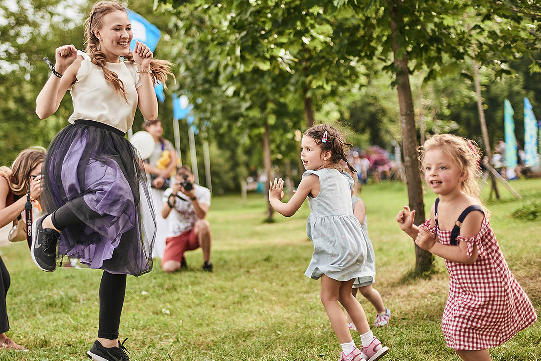 Для самых маленьких посетителей также была своя специальная танцевальная программа