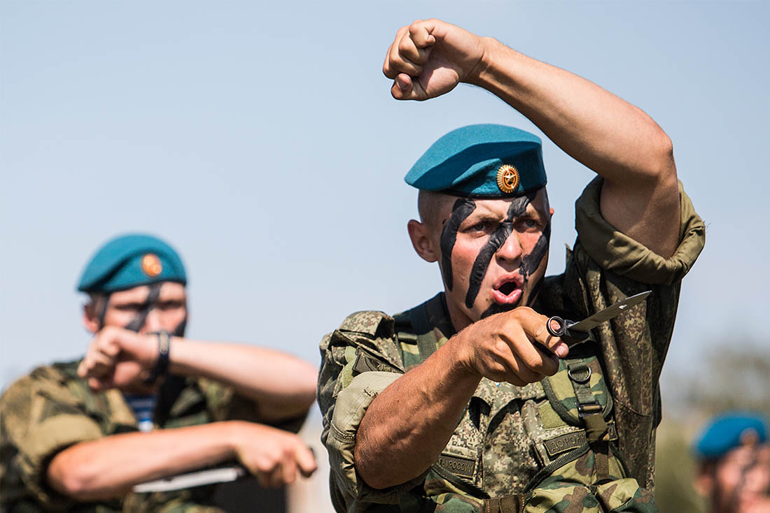 На территории войсковой части 242-го учебного центра ВДВ