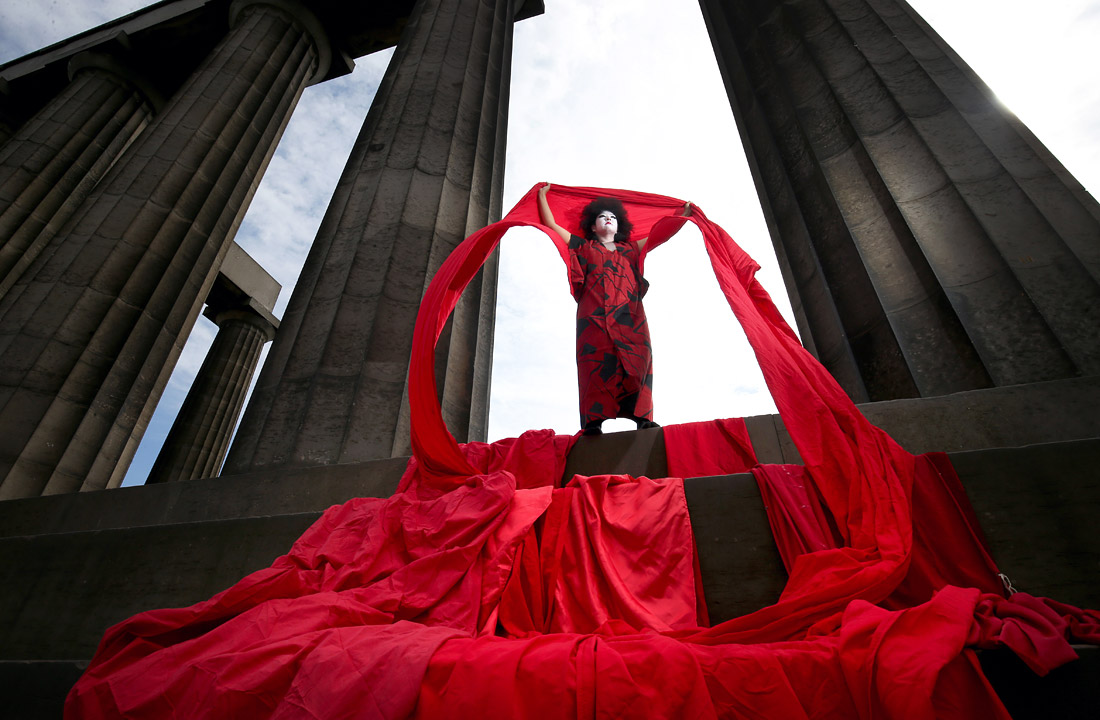 Подготовка к Международному фестивалю искусств Fringe Festival 2017 в Эдинбурге. Шотландия.