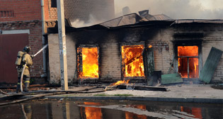 Пожар в Ростове-на-Дону