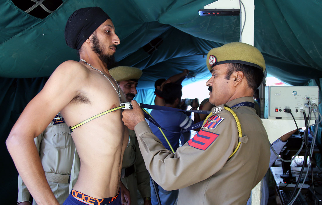 Отбор кандидатов в полицейском управлении индийского штата Джамму и Кашмир