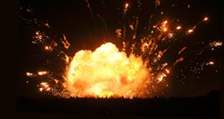 Взрывы на складе боеприпасов на Украине