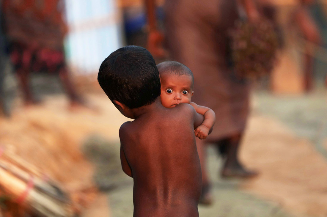 В лагере беженцев-рохинджа в Бангладеш