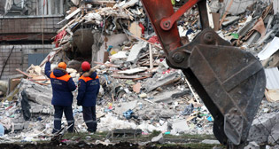 Обрушение жилого дома в Ижевске