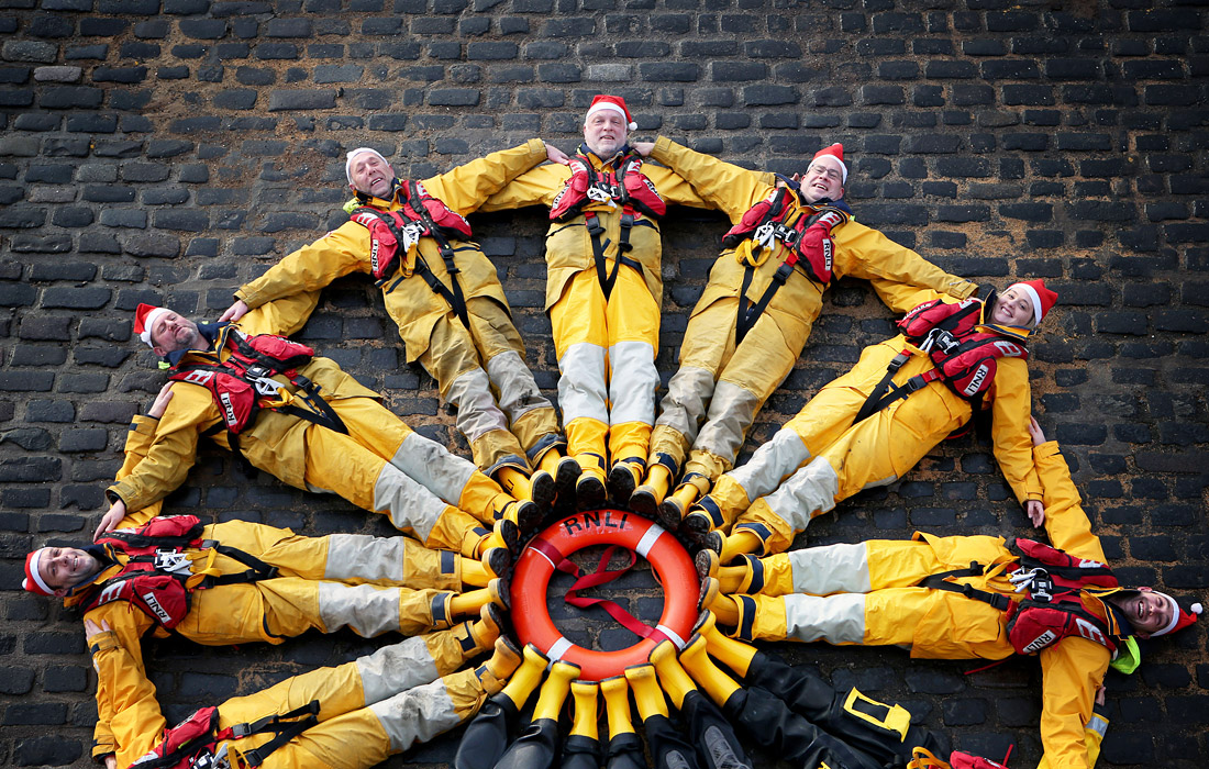 Предпраздничная тренировка спасателей в шотландском Анструтере