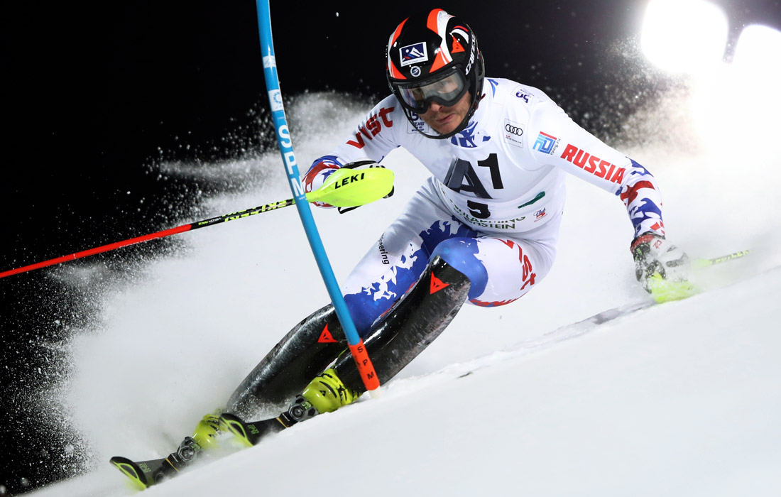 Горнолыжник Александр Хорошилов в 2015 году выиграл этап Кубка мира в слаломе