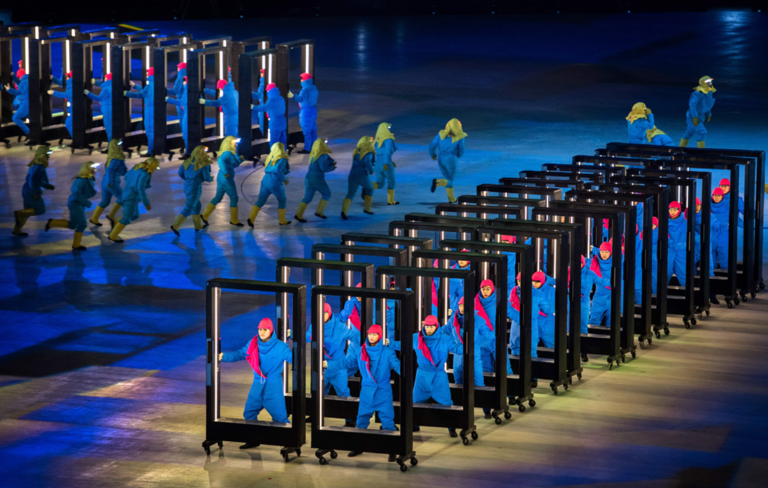 На церемонии открытия олимпийского праздника