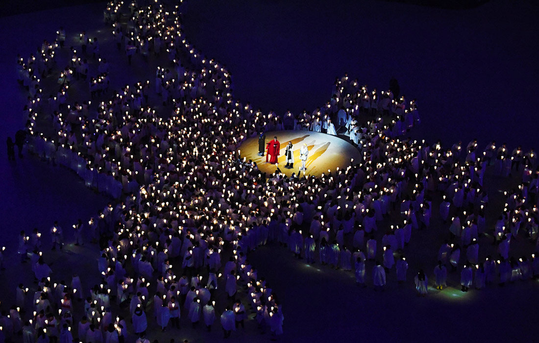 Исполнение легендарной песни Джона Леннона "Imagine" на церемонии открытия Олимпиады