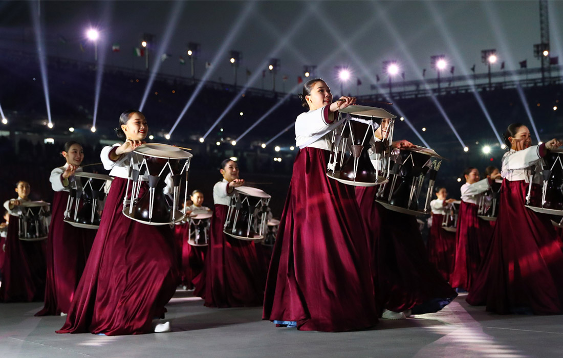 Во время открытия Зимних Олимпийских игр