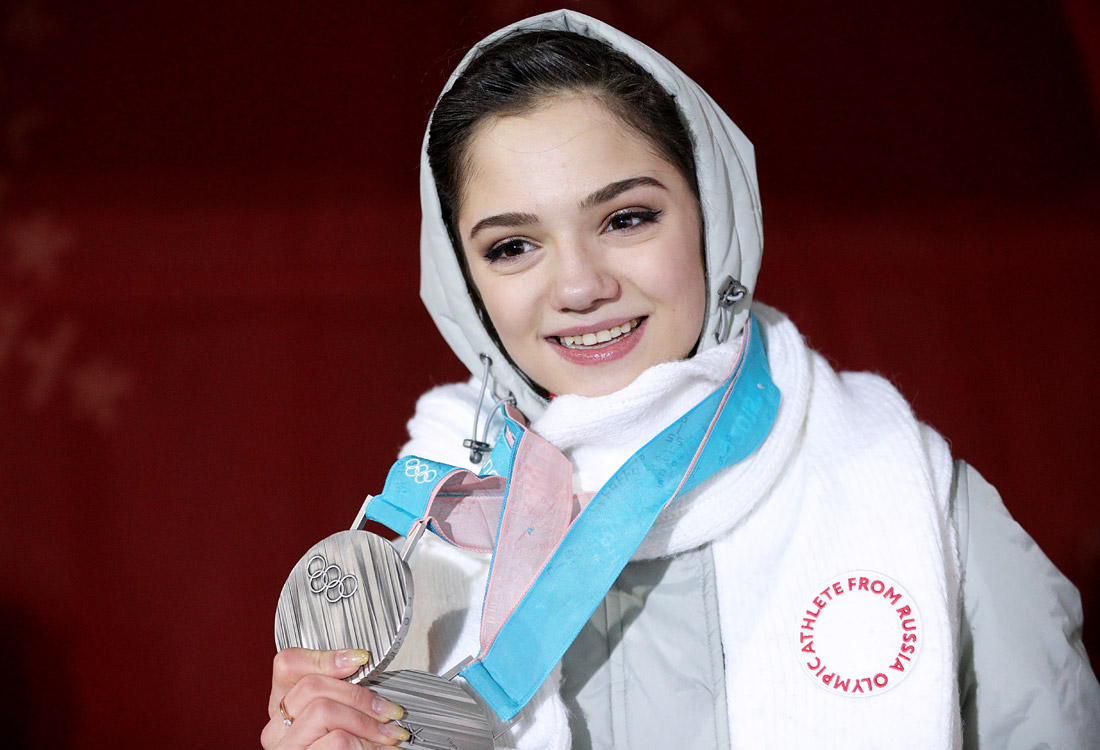 Двукратная чемпионка мира и Европы фигуристка Евгения Медведева на Играх-2018 стала обладательницей серебряной медали