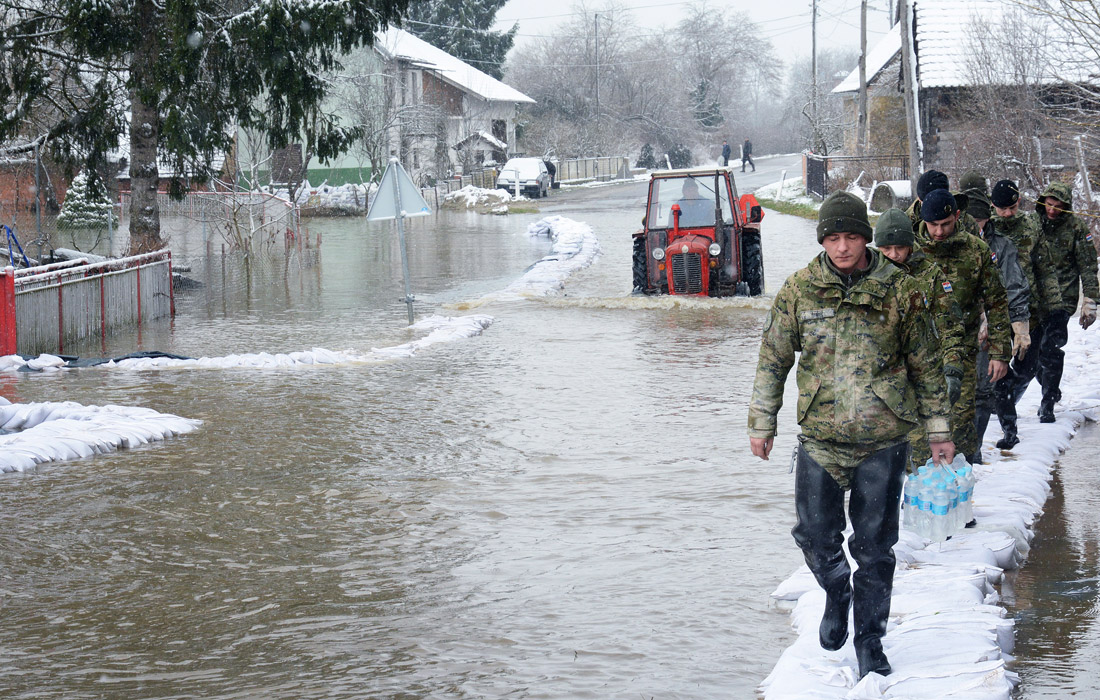 В некоторых районах Хорватии введено чрезвычайное положение из-за наводнений после выхода из берегов рек Купа и Одра